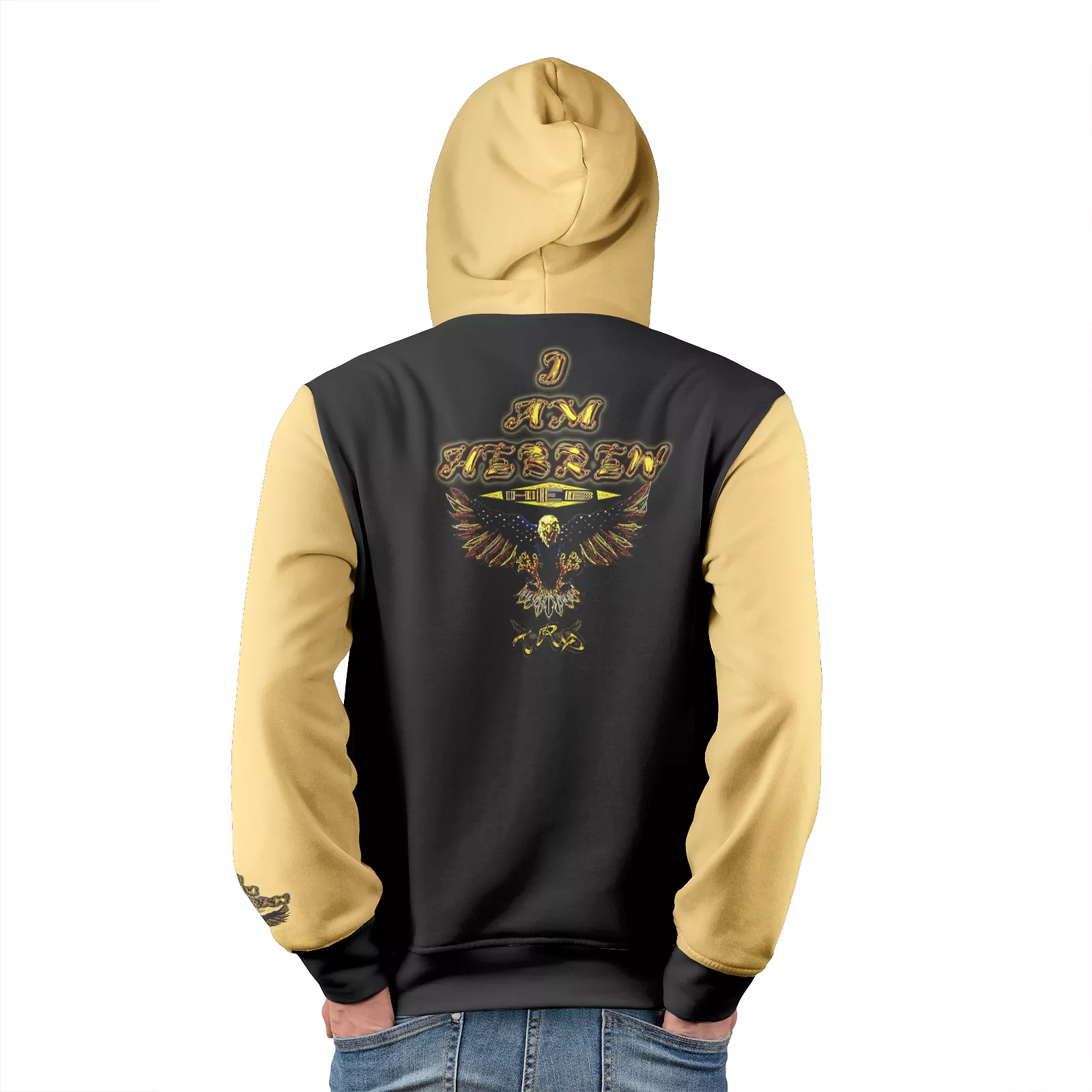 I AM HEBREW 02 Men's Designer Pullover Hoodie