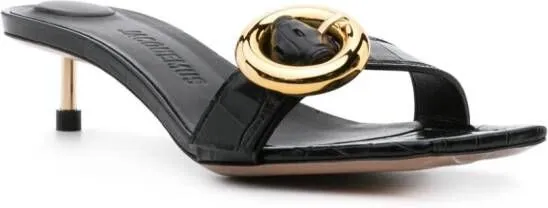 Jacquemus Les Sandales Regalo 40mm mules Black