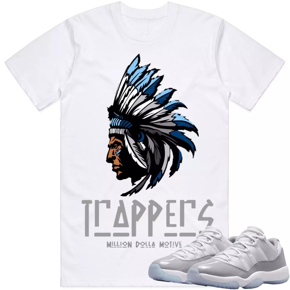 Jordan Retro 11 Low Cement Shirt to Match : Cement Low 11s Sneaker Tees : TRAPPERS