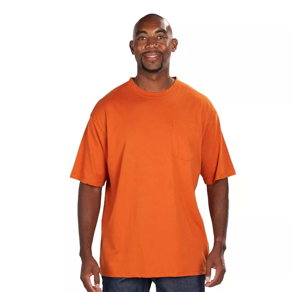 'KEY' Men's Blended T-Shirt - Tiger Orange