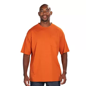 'KEY' Men's Blended T-Shirt - Tiger Orange