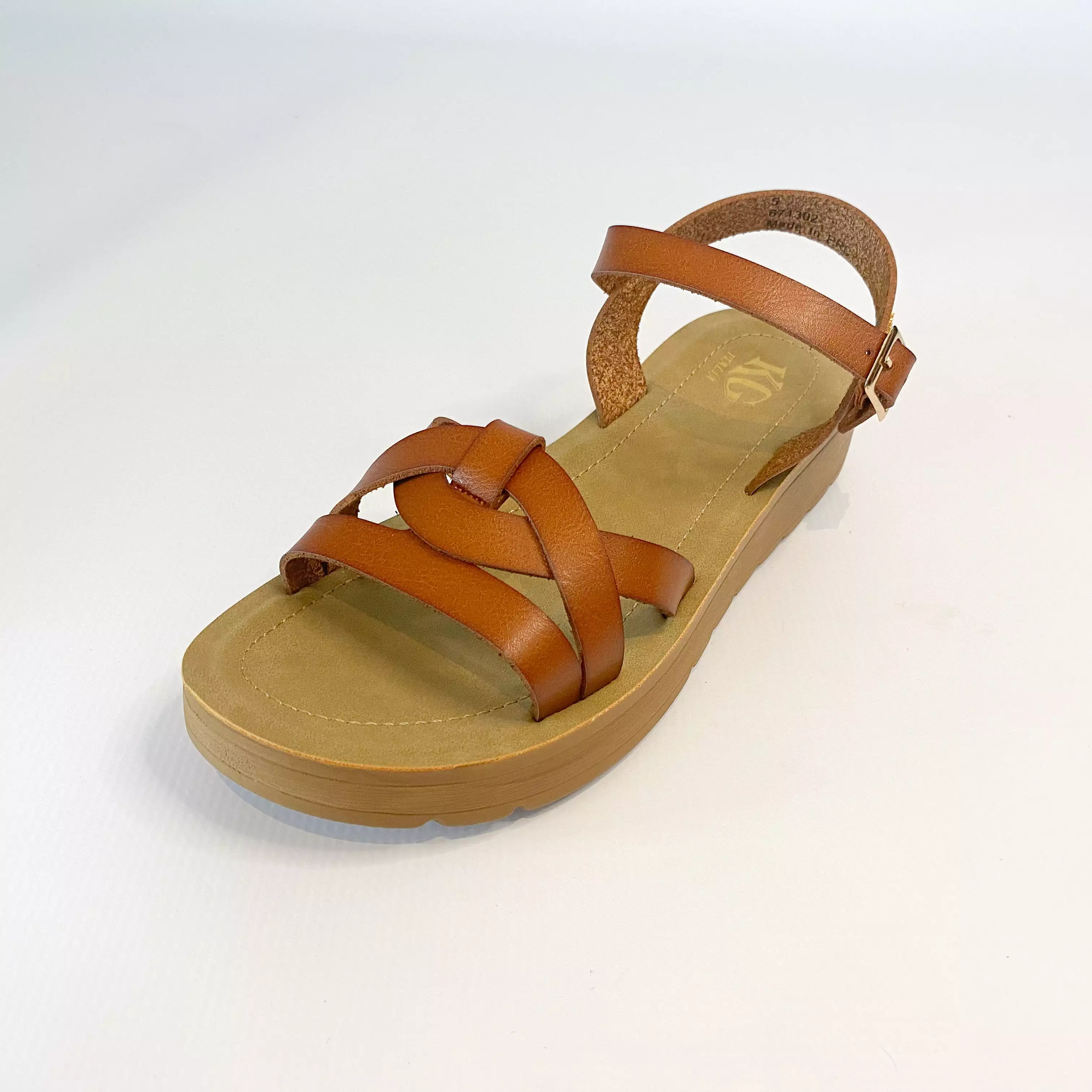 KG tan strappy sandal