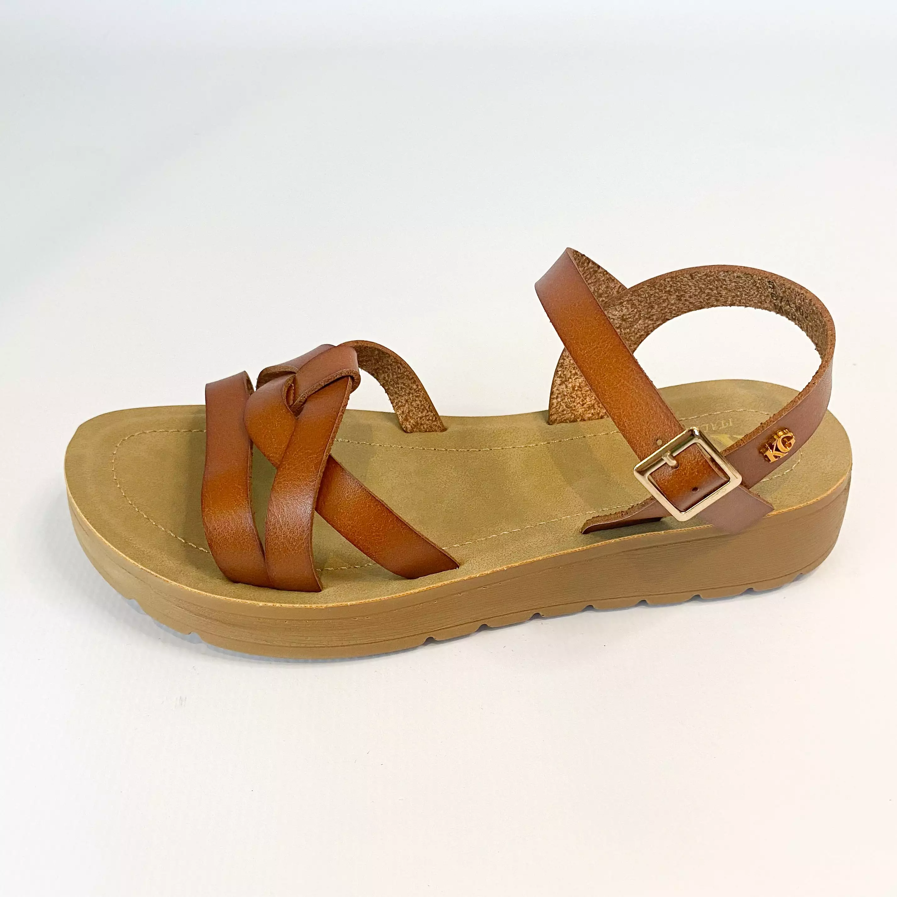 KG tan strappy sandal