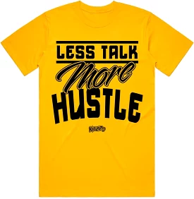 LESS TALK : Gold Sneaker Tees Shirt (black ink)