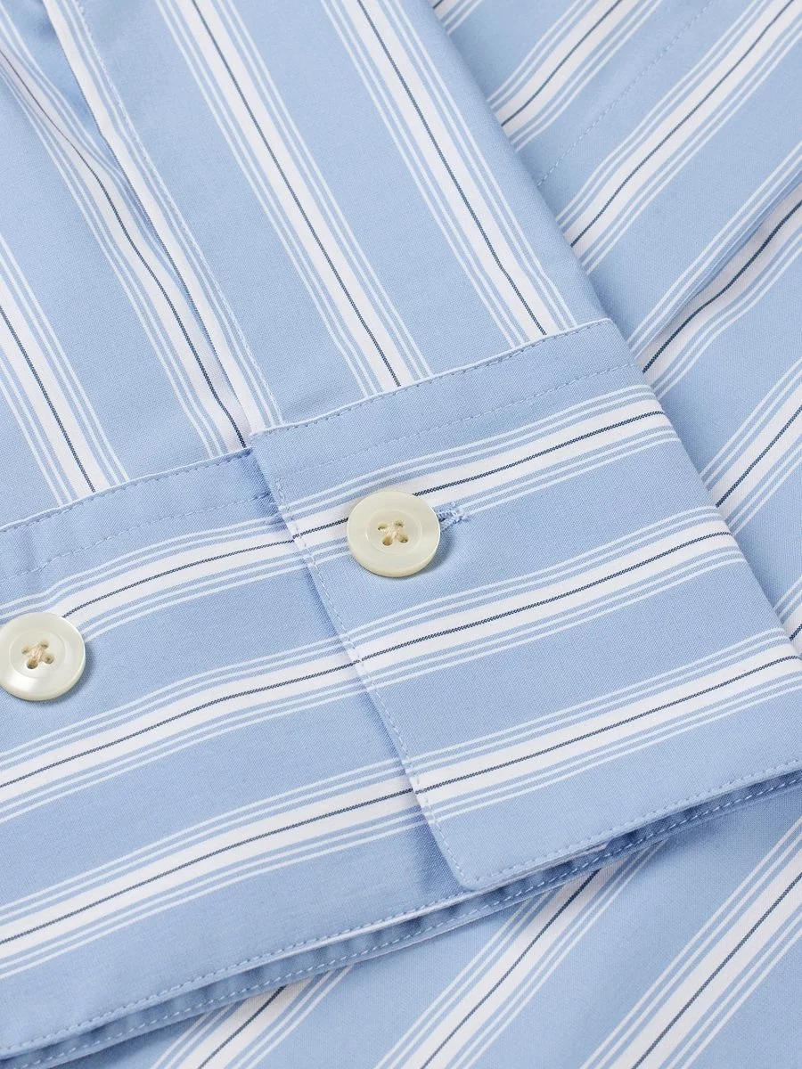 Libertine Mercy 3445 Blue Stripe Shirts