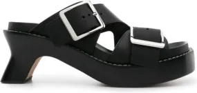 LOEWE 70mm Ease buckle-straps mules Black