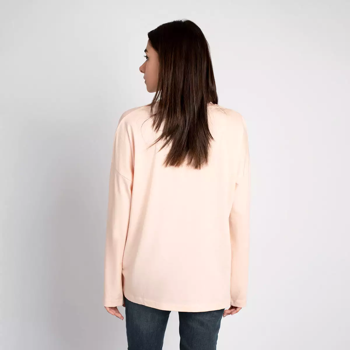 Long Sleeve Relaxed Henley Tee - HSSW1230007