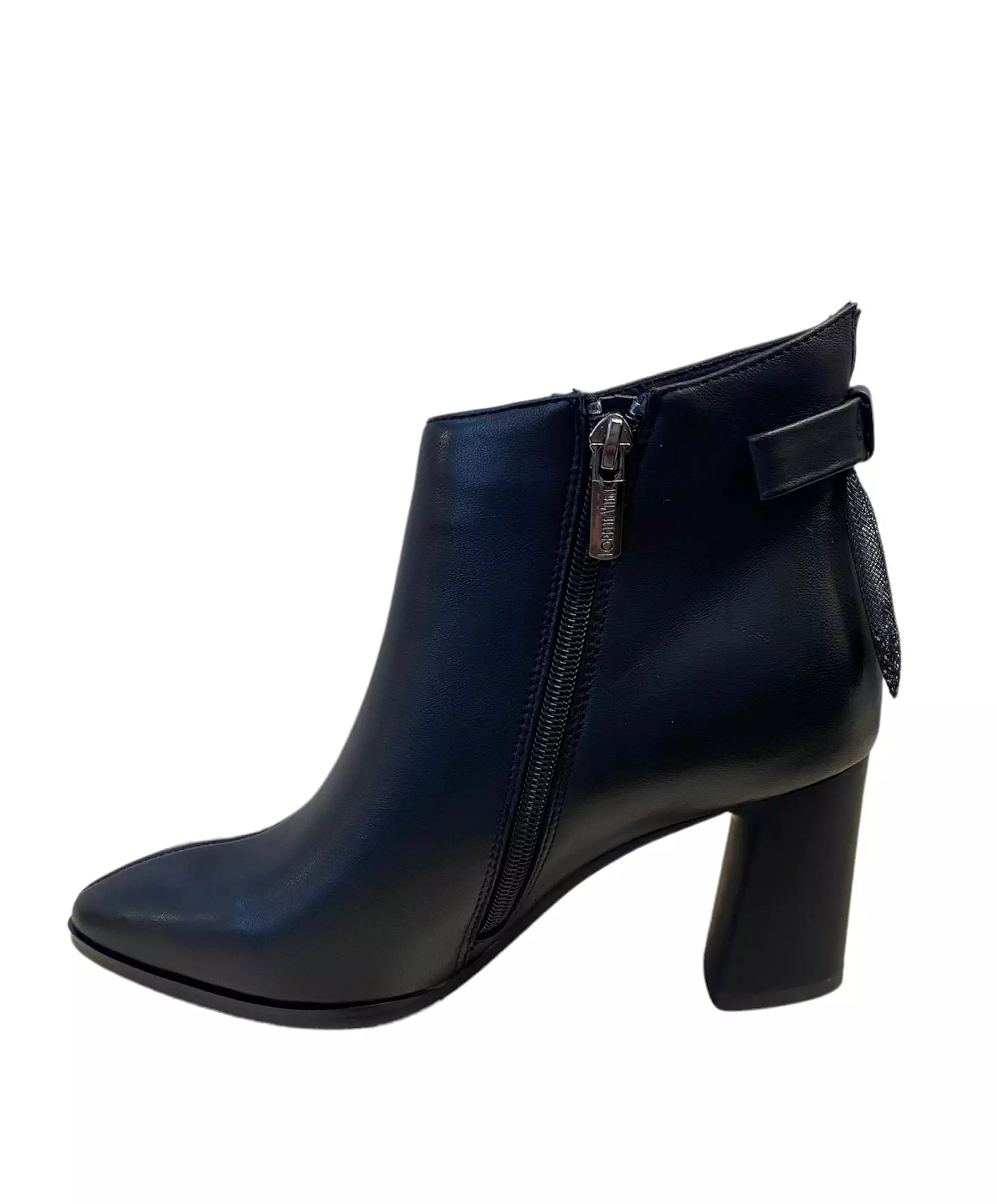 LORETTA VITALE Leather Ankle Boot Black