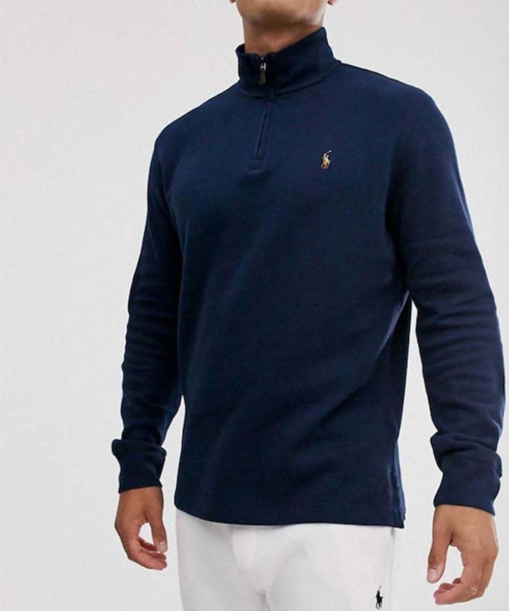 Luxury Jersey Quarter-Zip Pullover