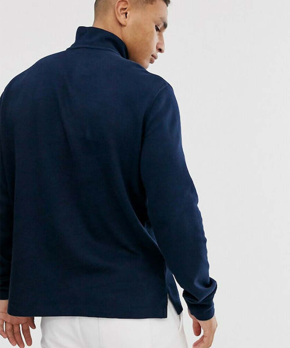 Luxury Jersey Quarter-Zip Pullover