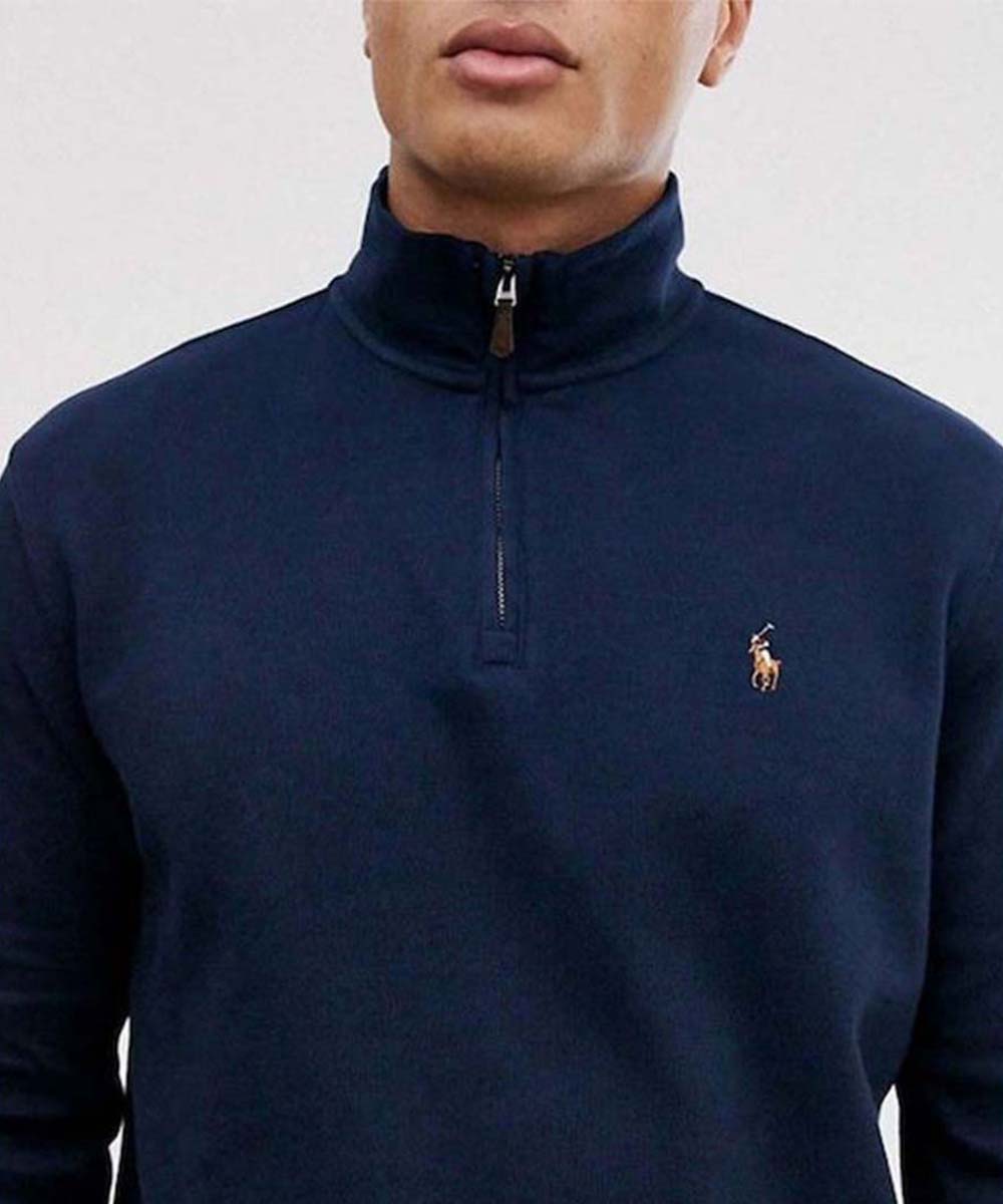 Luxury Jersey Quarter-Zip Pullover