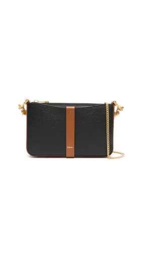 Macie Shoulder Bag - Black/Brown