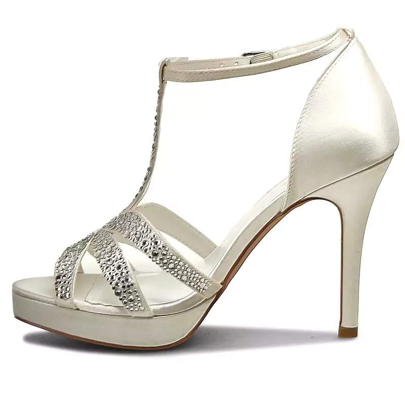 Membur Platform Ivory Sandal 07256