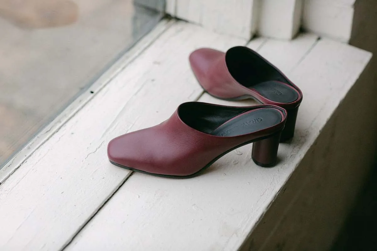 Micol Mules - Plum