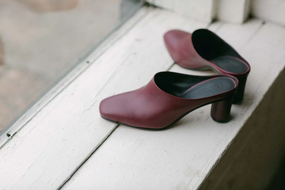 Micol Mules - Plum