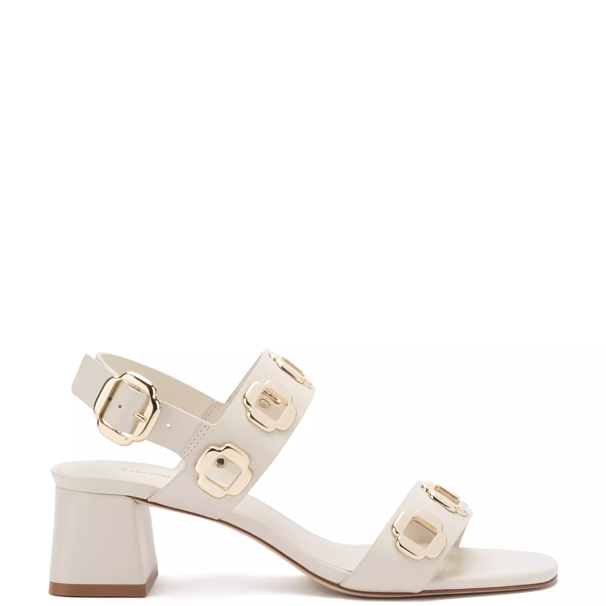 Milan Sandal In Ivory Leather