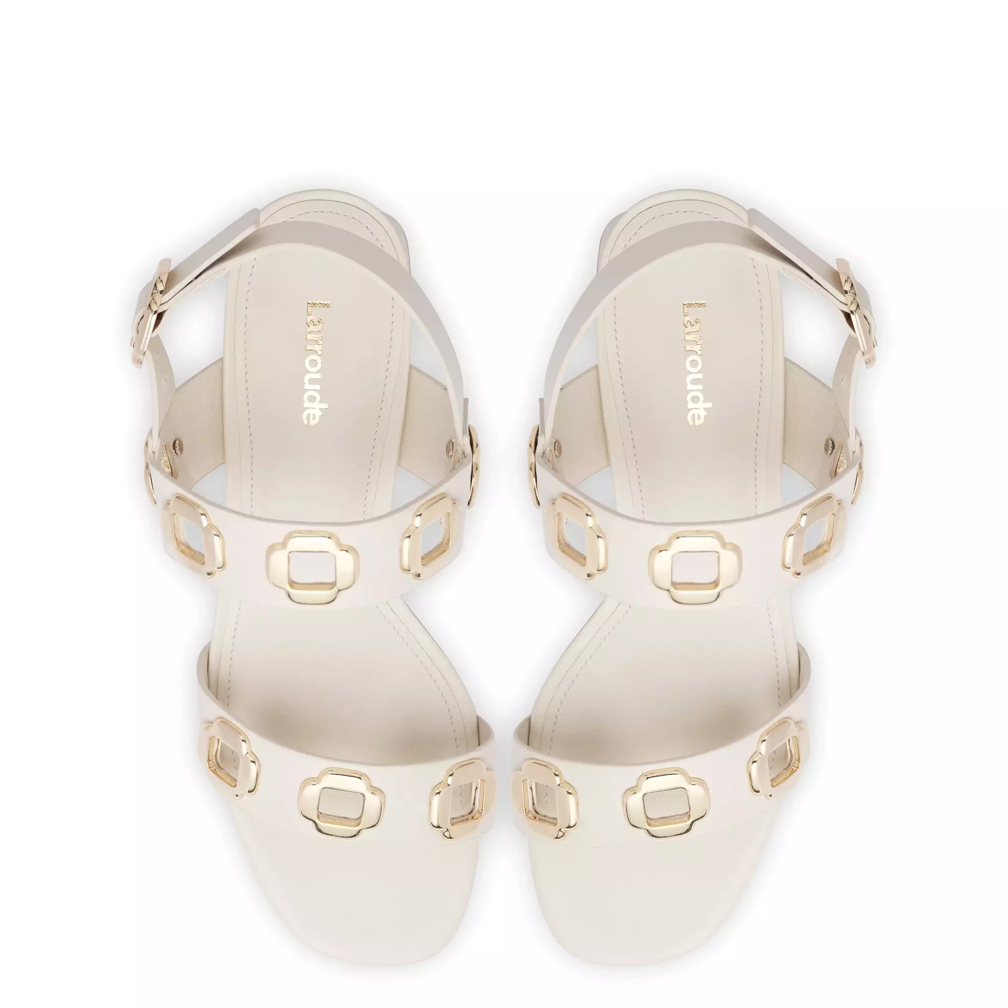 Milan Sandal In Ivory Leather