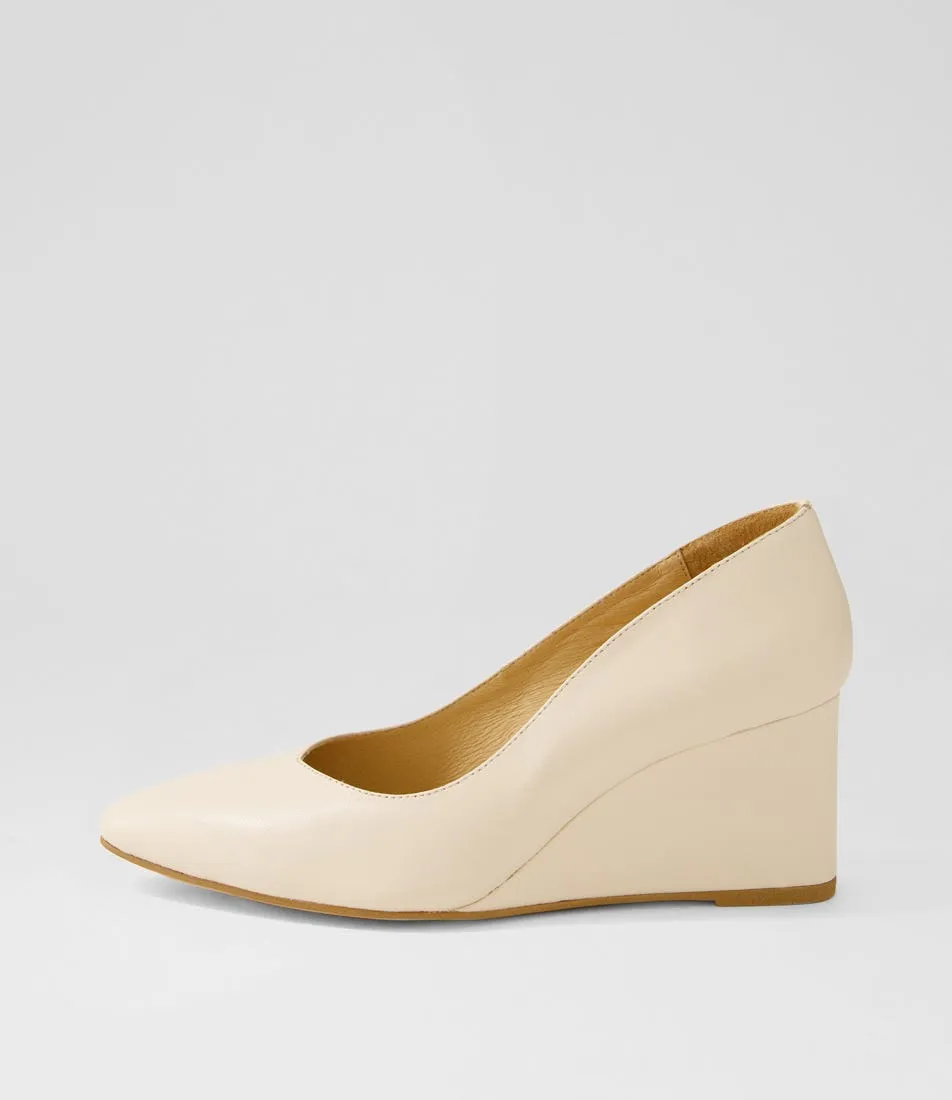 MOLLINI Meed Vanilla Leather Wedges