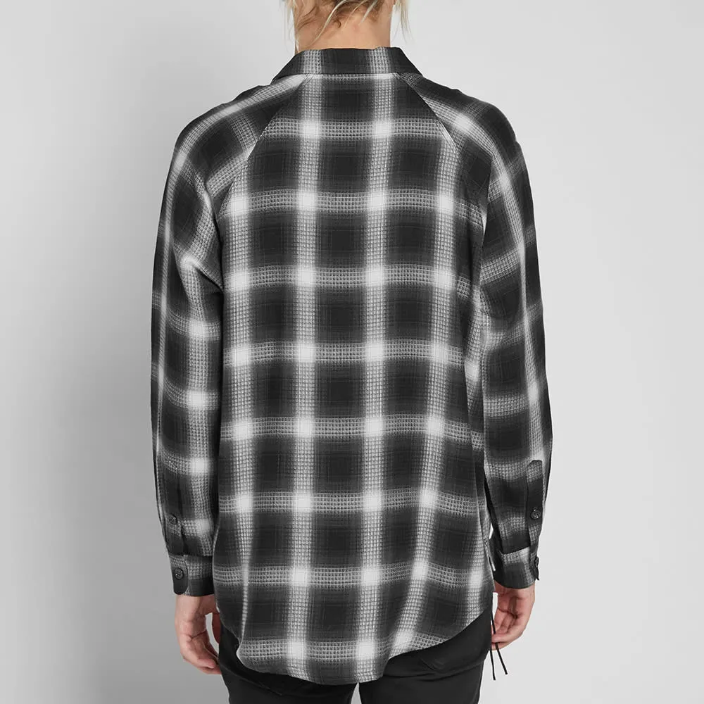 Mr. Completely Raglan Flannel ShirtBlack & White Shadow