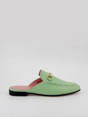 Mules Venecia piel coy color verde