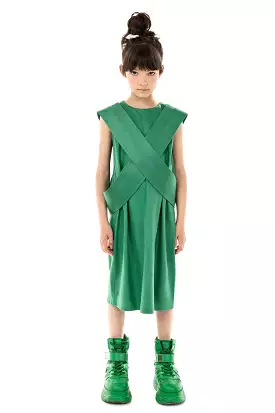 NINJA BELT GREEN DRESS