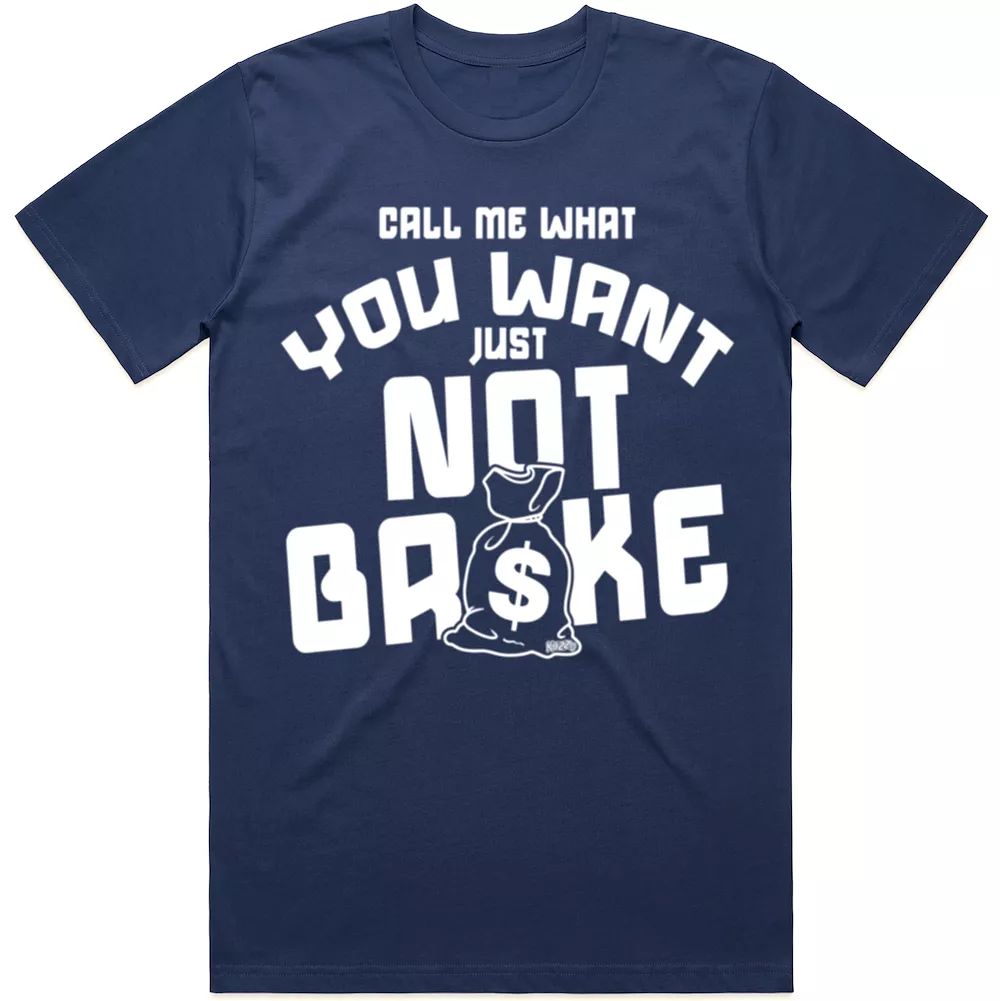 NOT BROKE : Sneaker Shirt to Match : Navy Blue