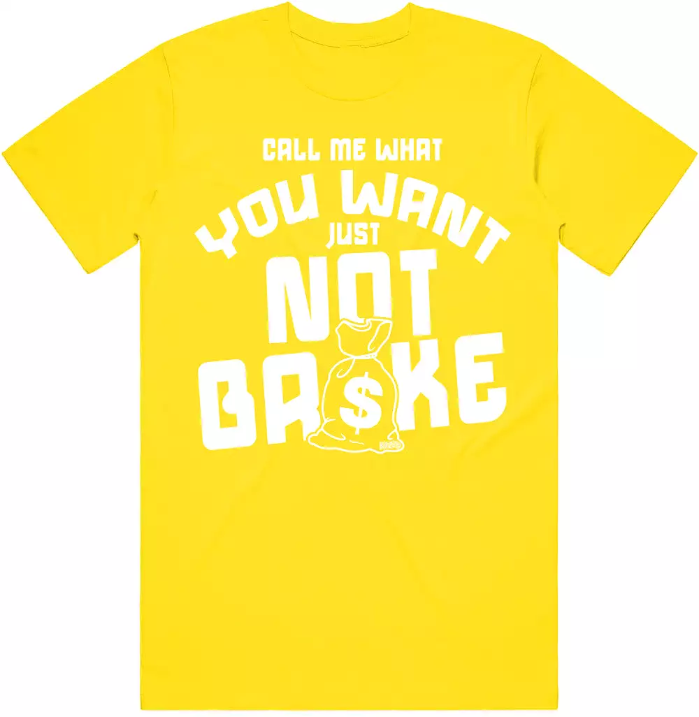 NOT BROKE : Yellow Sneaker Tees Shirt (white ink)