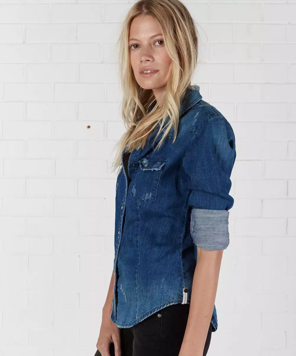 One Teaspoon Blue Cult Savannah Denim Shirt