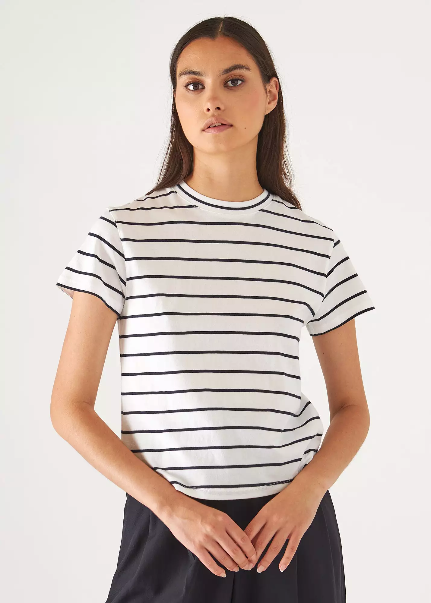 ORGANIC PIMA COTTON STRIPED BABY T-SHIRT