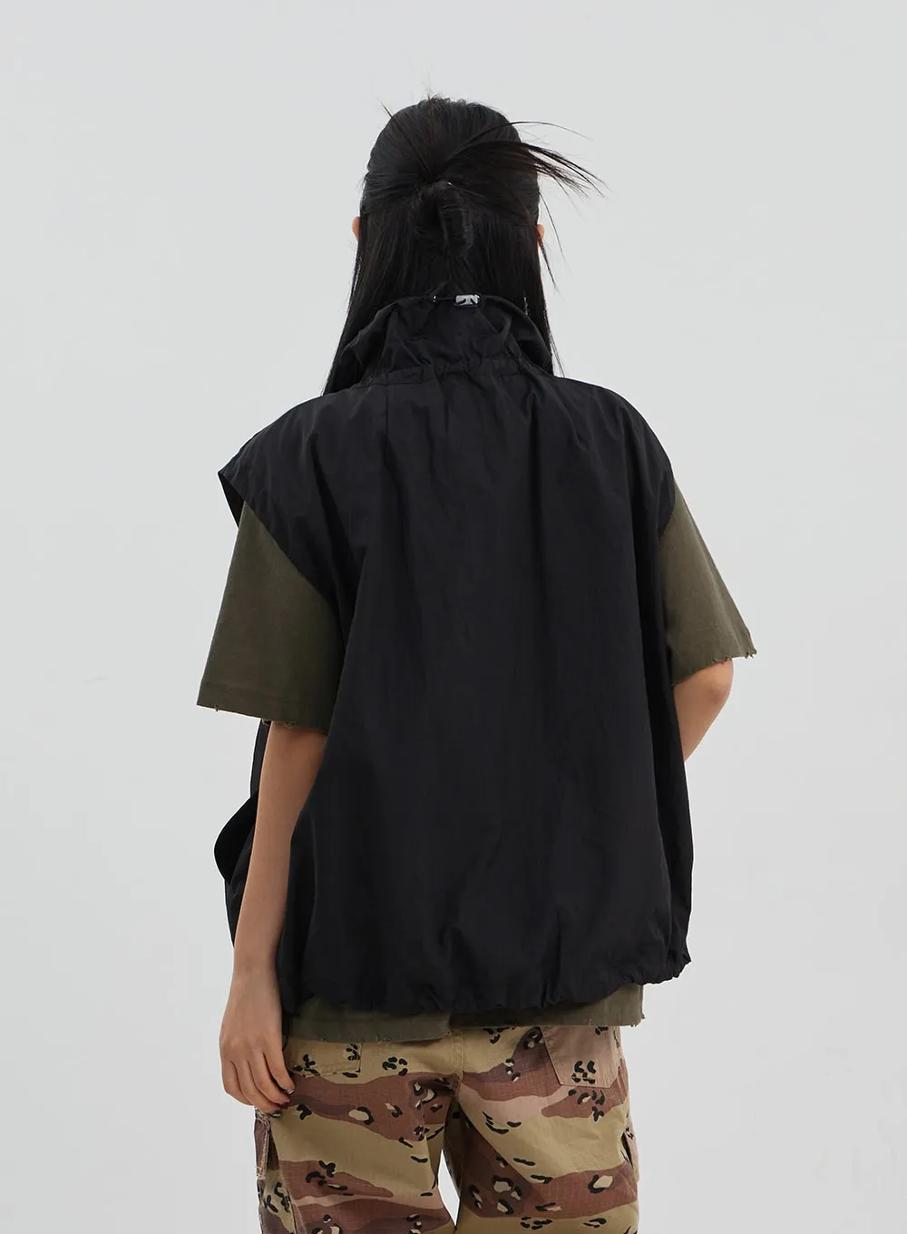 Oversized Zip-Up Vest Unisex CJ330