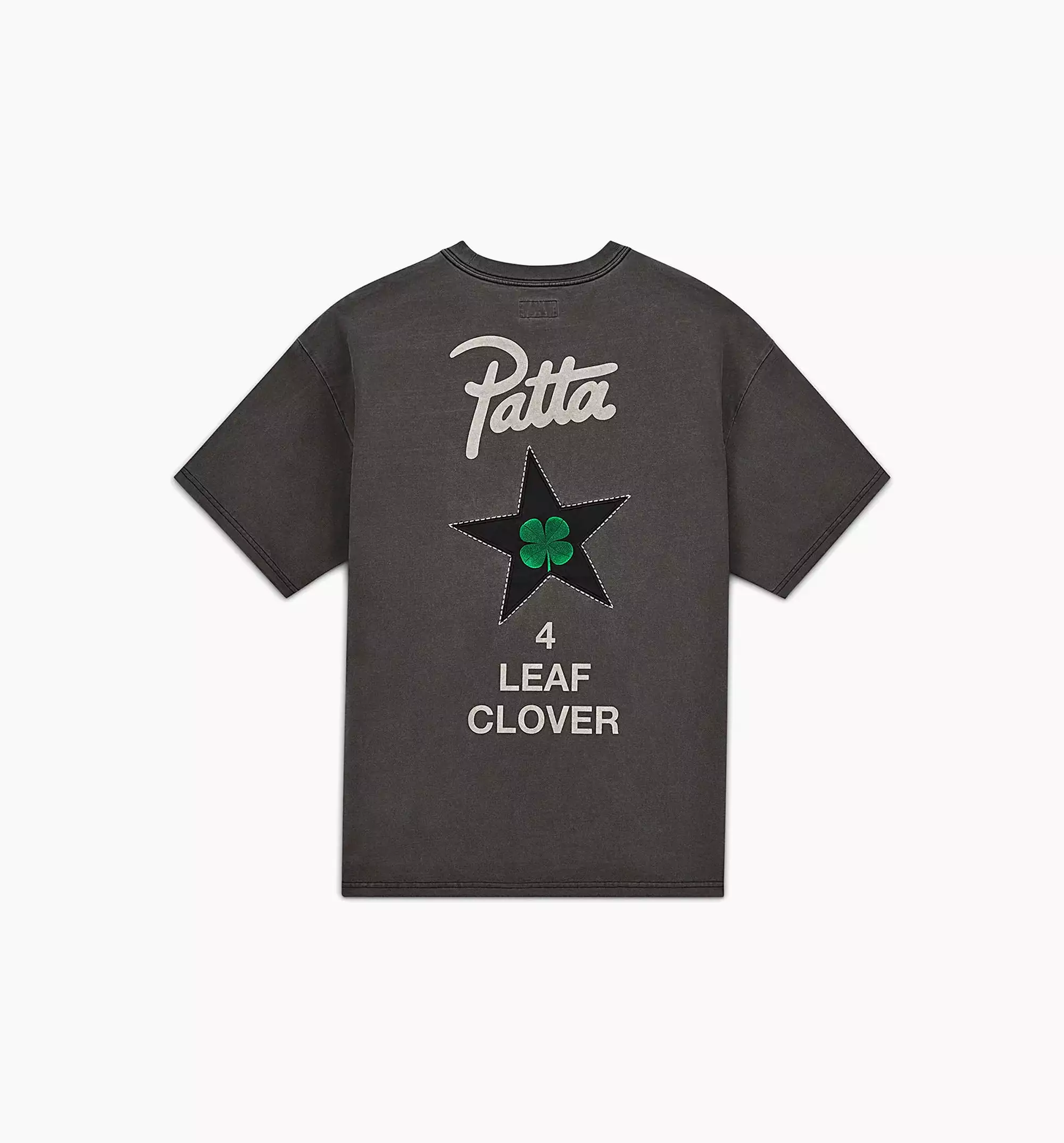 Patta Four Leaf Clover Mens Short Sleeve Shirt - Grey