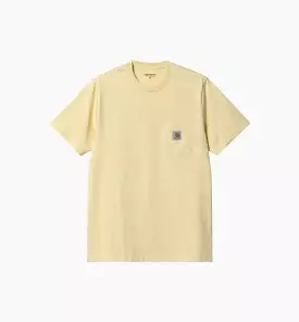 Pocket Mens Short Sleeve Shirt - Yellow