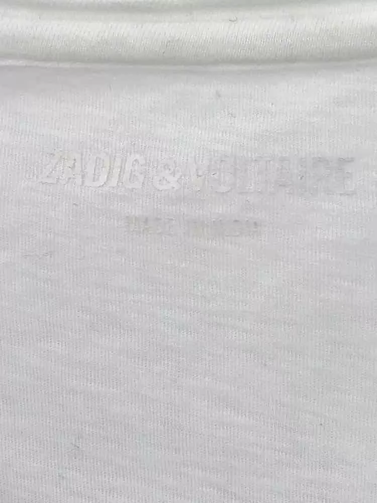 Pre-Owned Zadig & Voltaire White Size Medium Graphic T-shirt