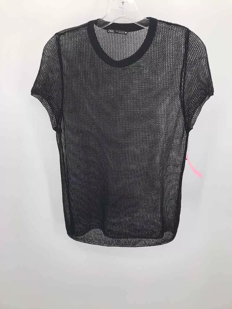 Pre-Owned Zara Black Size Large T-shirt