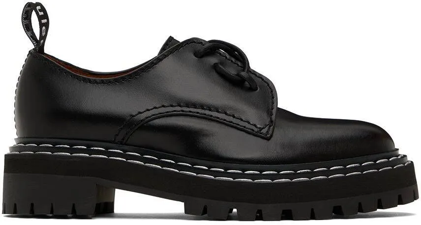 Proenza Schouler Black Lug Sole Oxfords