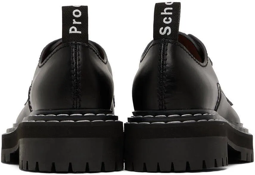 Proenza Schouler Black Lug Sole Oxfords