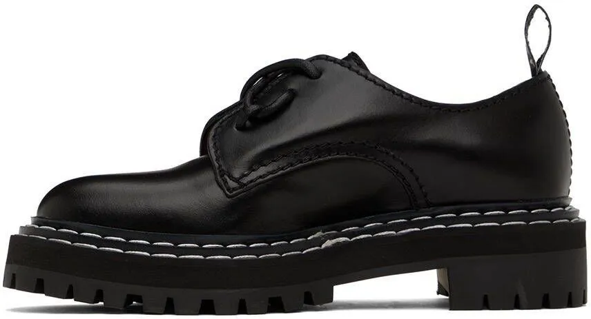 Proenza Schouler Black Lug Sole Oxfords