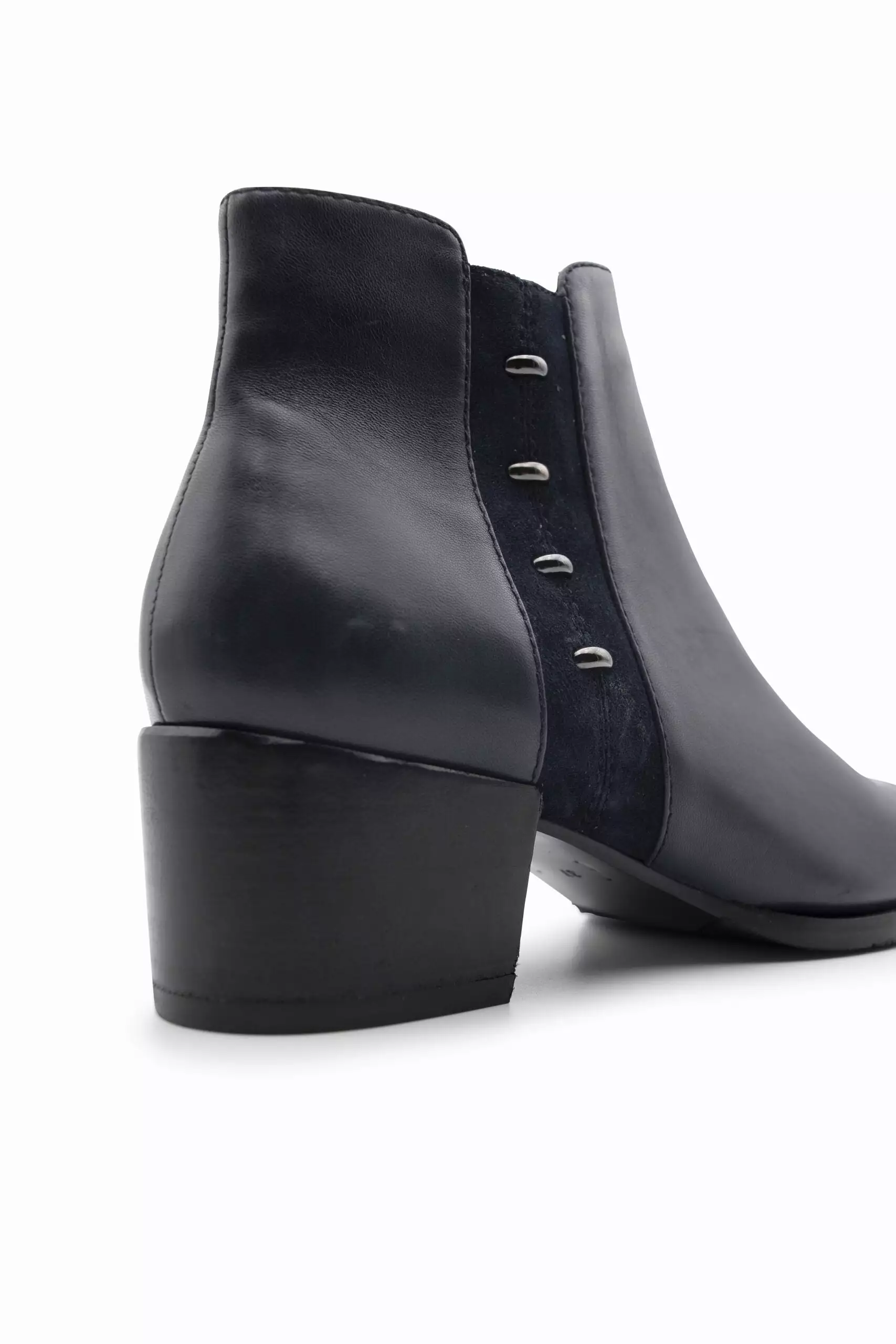 Regarde Le Ciel Jolene-24 Navy Leather Ankle Boot