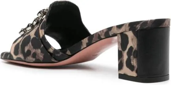 Roberto Festa 50mm Basa leopard-print mules Brown