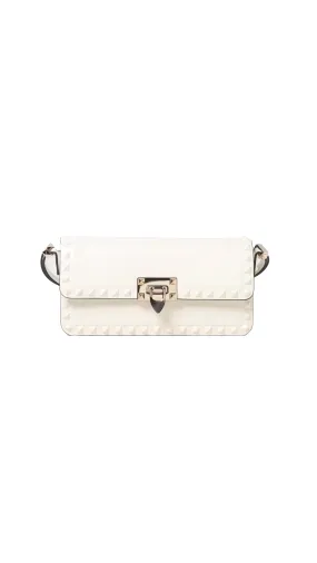 Rockstud Shoulder Bag - White