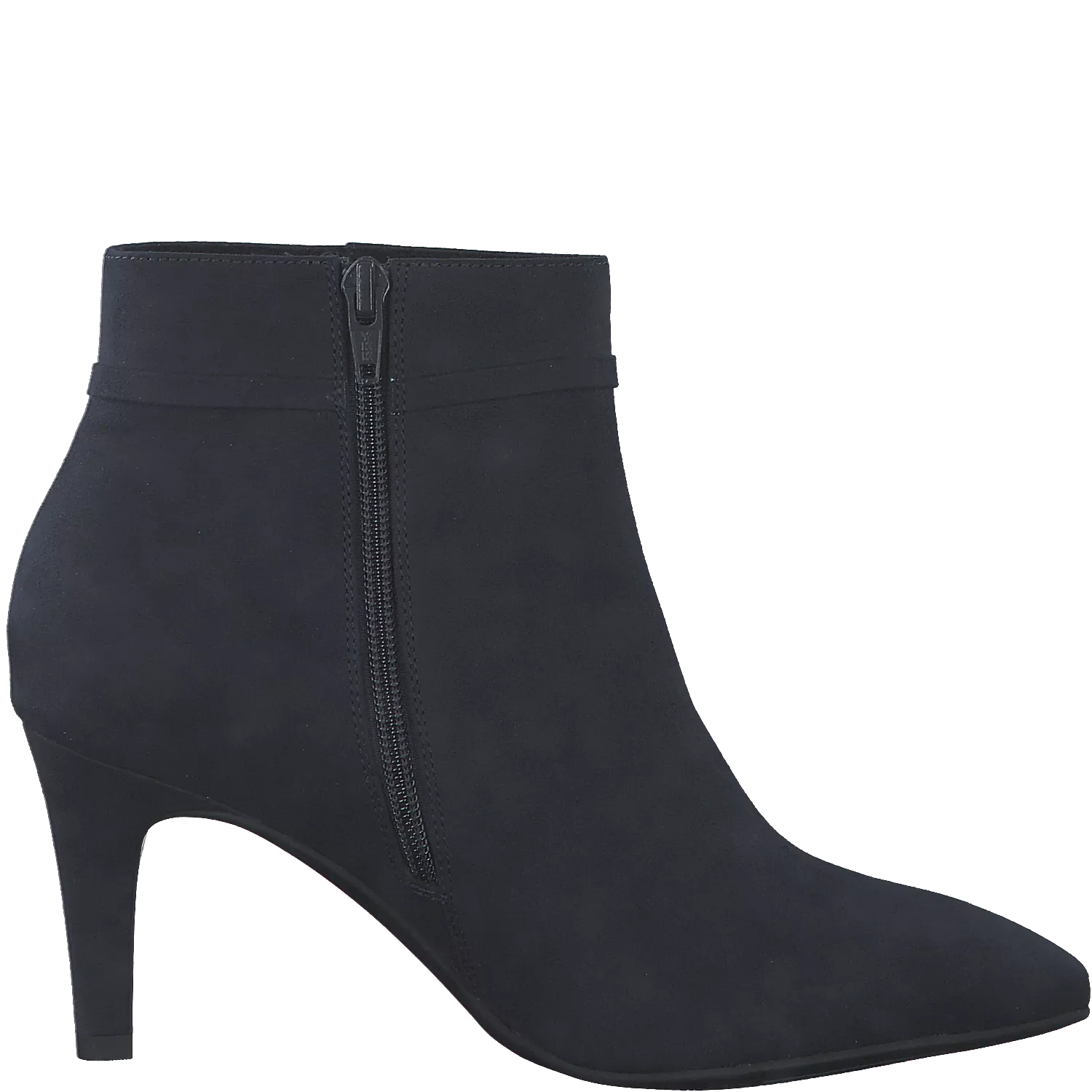 S Oliver Navy Heeled Ankle Boot