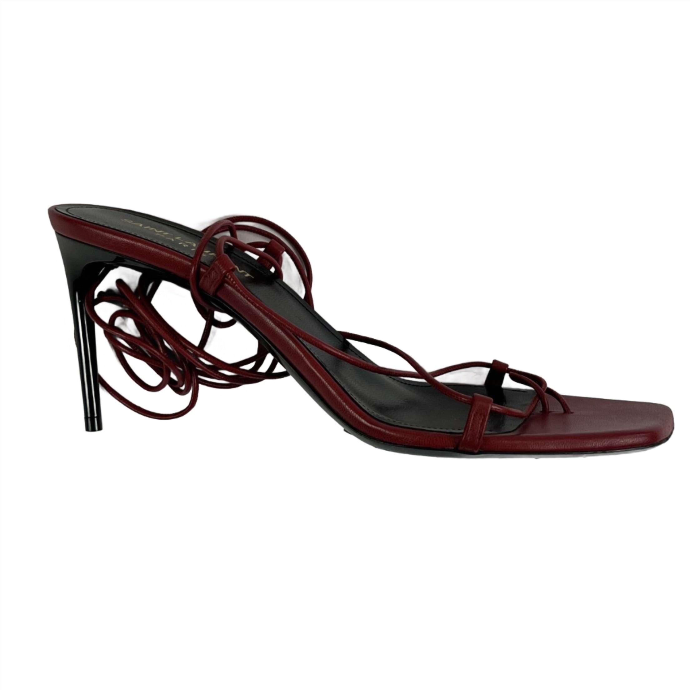 Saint Laurent 595  Hot Red Hawaii Paris 75 Sandals 38.5