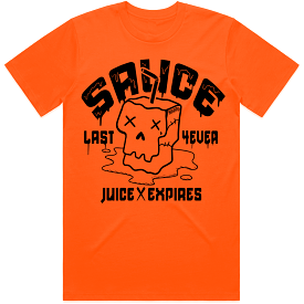 SAUCE : Blood Orange Sneaker Tees Shirt (black ink)