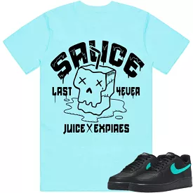 SAUCE : Sneaker Shirt to Match : Tiffany AF1 Air Force Ones