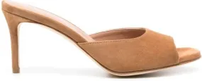 Scarosso 75mm Lohan suede mules Neutrals