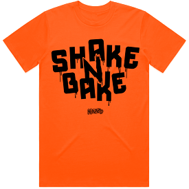 SHAKE N BAKE : Blood Orange Sneaker Tees Shirt (black ink)