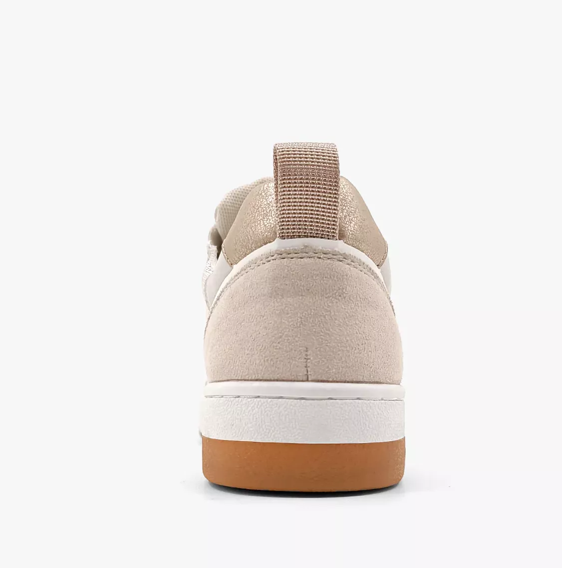 SHU SHOP Romi Sneaker in Distressed Taupe Suede