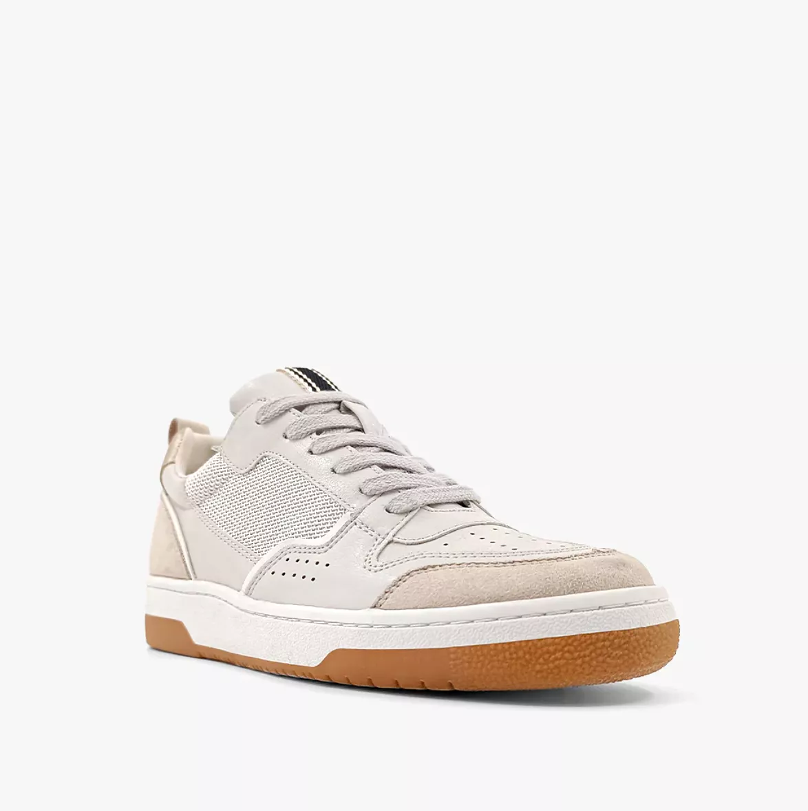 SHU SHOP Romi Sneaker in Distressed Taupe Suede