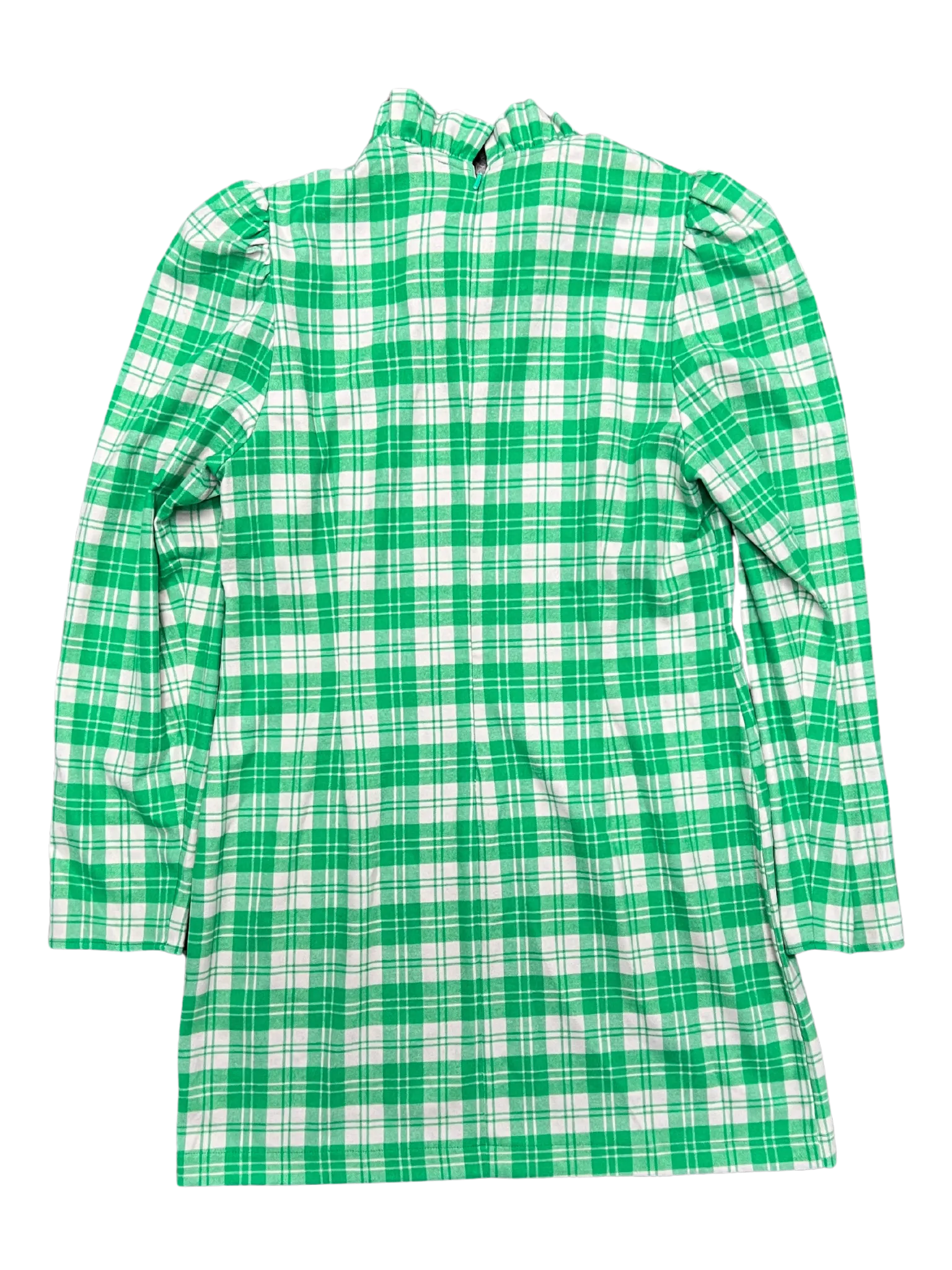 Size 14 - Kitri Danika Green Check Flannel Mini Dress