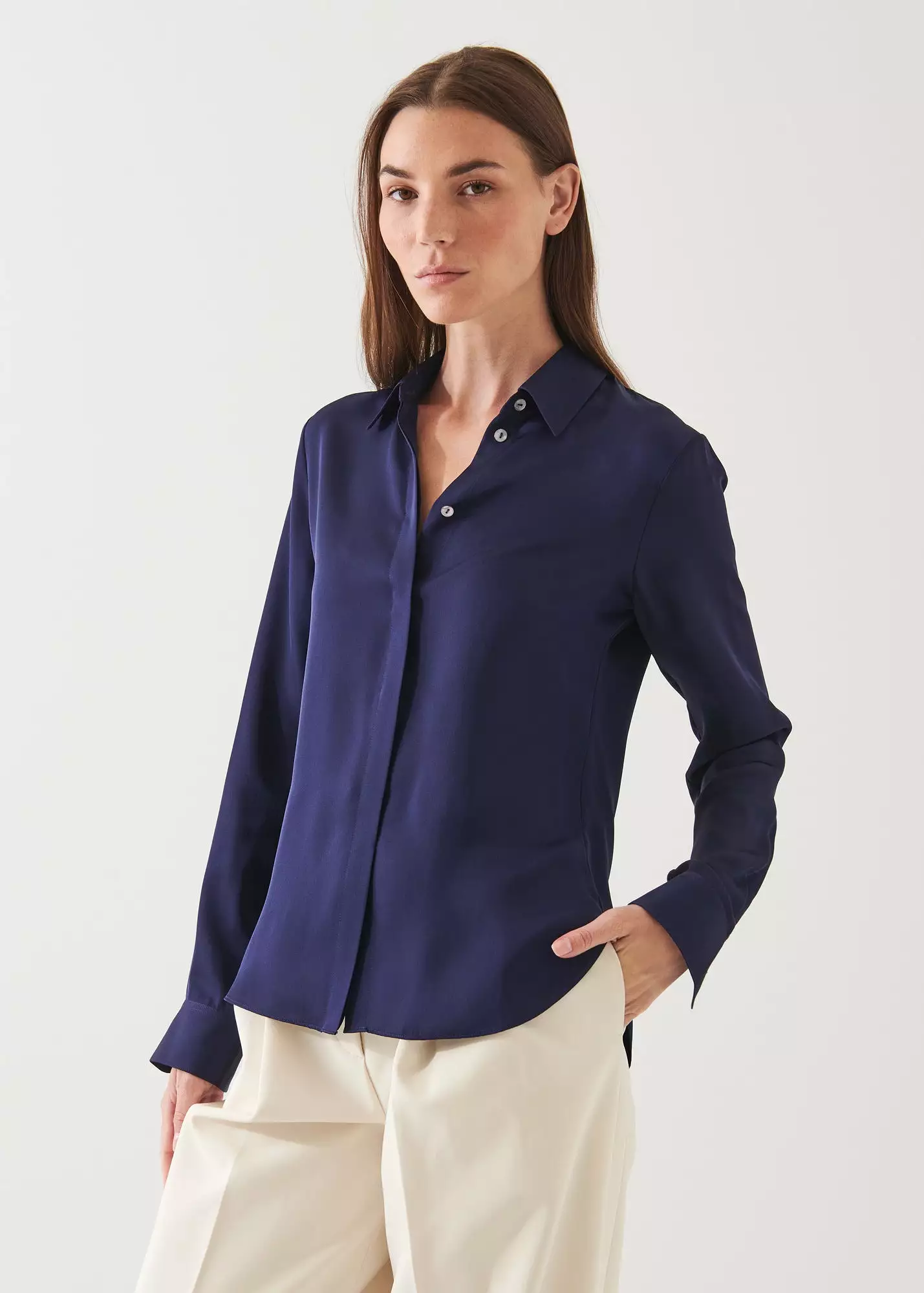 SLIM SILK SHIRT